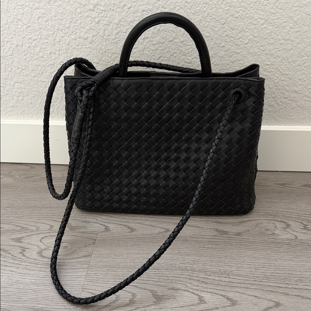 Quince - Italian Leather Handwoven Satchel